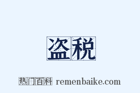 盗税是什么意思的图片